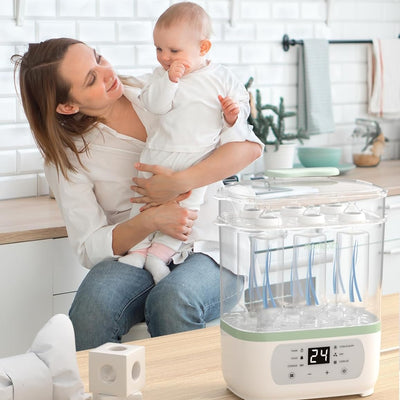 Esterilizador e Secador De Mamadeiras Momcozy Electric Steam 8 em 1 - Aquecimento de Alimentos