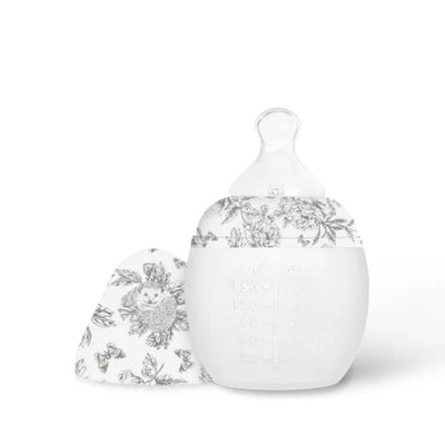 Mamadeira Élhée Tartine et Chocolat Toile de Jouy Grey 150ml - 0M+ - Design Anticólica Avançado